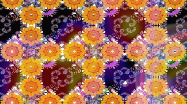 Süslü zentangle çizim dokusu, soyut çiçeklerle süslenmiş. Şekil verilmiş çiçeklerle eskiz deseni. Çiçek deseni duvar kağıdı, şablon dolguları ve web sayfası arkaplanı için kullanılabilir.