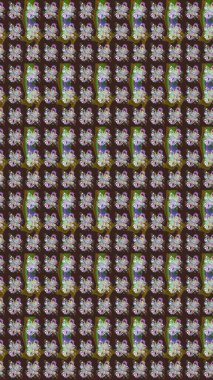 Yumuşak, bahar çiçekleri mor renklerde. Çiçekli karalama şeklinde Raster çiçek deseni. Raster illüstrasyonu.