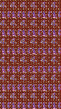 Küçük kahverengi çiçekli oldukça eski bir besin torbası deseni. Millefleur 'lar. Tekstil, kumaş, kapaklar, duvar kağıtları, baskı, paket, koleksiyon defteri, örgü, dekupaj için çiçek arkaplanı..