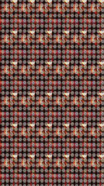 Çiçekli karalama şeklinde Raster çiçek deseni. Raster illüstrasyonu. Nazikçe, yaz çiçekleri siyah renklerde.