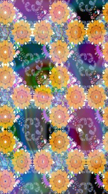 Parlak arkaplanda çiçek kompozisyonu olan suluboya desenleri çiz, ambalajlar, duvar kağıtları, kartpostallar, tebrik kartları, düğün davetiyeleri, romantik etkinlikler vs..