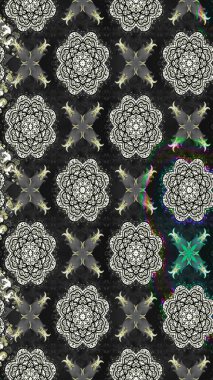 Anti-stres için soyut örnek sayfası. Raster illüstrasyonu. Gri renklerde.