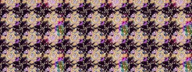 Küçük siyah çiçeklerle oldukça eski bir besin torbası deseni. Tekstil, kumaş, kapaklar, duvar kağıtları, baskı, paket, koleksiyon defteri, örgü, dekupaj için çiçek arkaplanı..