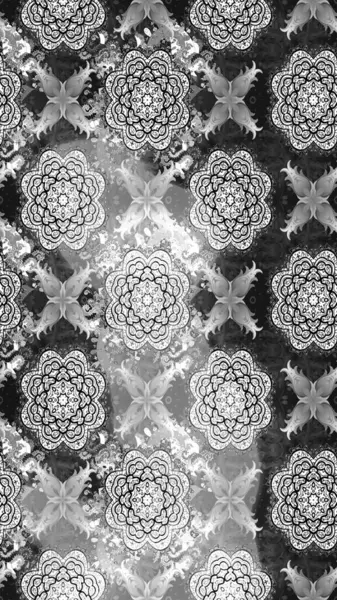 Desen, çizim, çiçek sınırı. Çiçek çelengi. Güzel, parlak, pürüzsüz kumaş, tuval. Kıvırcık, parlak örgü. Eski moda arka plan. Raster illüstrasyonu.