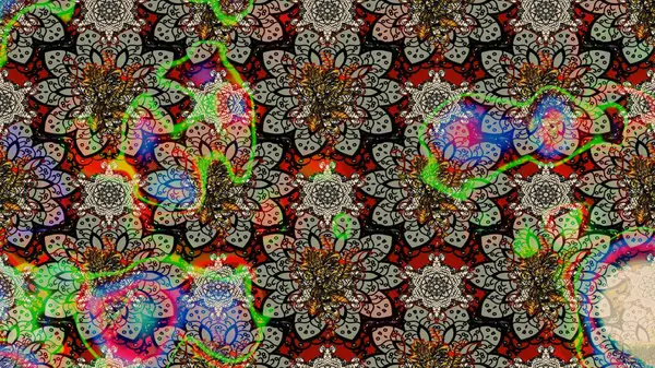 Klasik taslak çizimi. Çiçeksel gri çizim deseni. Raster çiçek izi. Raster Yumuşak kumaş deseni.