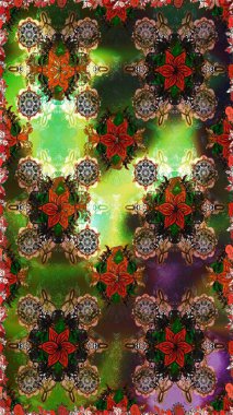 Raster Moda kumaş deseni. Çizgisiz desen. Şirin çiçekler..