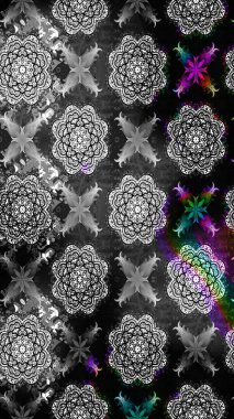 Anti-stres için soyut örnek sayfası. Raster illüstrasyonu. Gri renklerde.