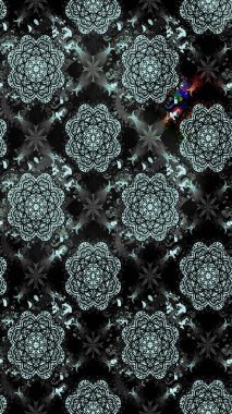 Taslak dekoratif arka plan, çiçek mandala. Çiçek. Raster illüstrasyonu. Siyah renklerde.