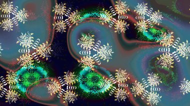 Küçük çaplı çiçeklerdeki basit şirin desenler. Tekstil veya kitap kapakları, imalat, duvar kağıtları, baskı, hediye paketi ve yapıştırma kitabı için çiçek eskizi geçmişi. Raster illüstrasyonu.