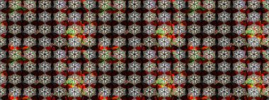 Küçük çiçekteki sevimli çiçek deseni. Siyah renkte çiçekler.