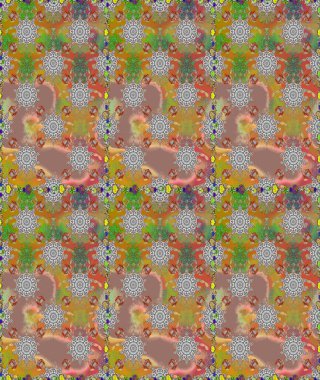 Çiçeksiz desenli arka plan. Gömlek baskısı için çiçek boyası. Gri ve bej renkli çiçekler.