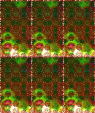 Çiçekli, suluboya desenli kusursuz çiçek deseni. Kahverengi renkli çiçekler. Renkli Bahar Temalı, pürüzsüz bir arka plan. Düz Çiçek Elementleri Tasarım Raster illüstrasyonu.