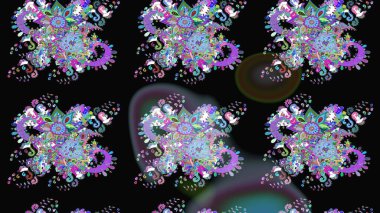 Moda baskıları için zarif bir şablon. Küçük çiçekte güzel bir desen. Robot resim. Küçük renkli çiçekler. Motley illüstrasyonu. Çiçekli bahar çiçekleri.