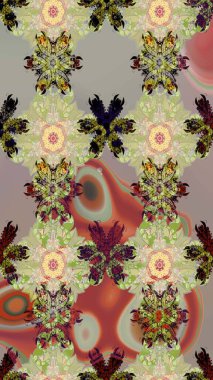 Ethnic Mandala ornament. Can be used for textile, greeting card, coloring book, phone case print. Indian floral paisley medallion pattern. Raster Henna tattoo style.