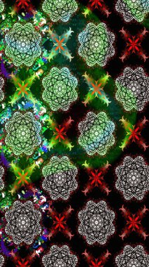 Kızılderili desenli desenli desenli şal deseni. Etnik Mandala süsü. Raster Henna dövme stili. Tekstil, tebrik kartı, boyama kitabı, telefon kılıfı baskısı için kullanılabilir.