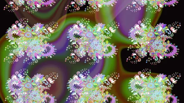 Manzaralı çiçek deseni. Sevgililer günü ve tebrik kartı konsepti için şık bir davetiye. Çiçek kompozisyonu, el boyası, hassas şablon. Üst görünüm, yumuşak yeşil ve nötr renk.