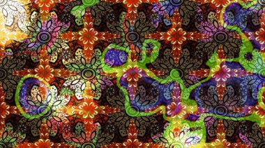 Kahverengi lale çiçekli Raster eskiz deseni. Doğal kozmetik ürünleri, parfüm, çiçekçi dükkanı için bahar ihalesi tasarımı. Paket kağıdı için en iyisi. Karşılama ya da düğün geçmişi olarak kullanılabilir.