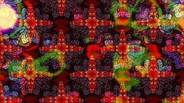 Kahverengi renkli çiçekler. Hediye ambalaj kağıdı, tebrik kartları, posterler ve pankart tasarımı. Raster düz çiçek çizim deseni.