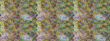 Tişörtsüz arka plan deseni. Yeşil ve nötr renklerde çiçekler. Tropik çiçekler.