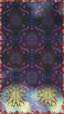 Çiçek desenleri gri ve kahverengi renklerde, el yapımı papatyalar, papatyalar. Tekrar eden çiçek arkaplanı, zarif gri ve kahverengi çiçek duvar kağıdı.