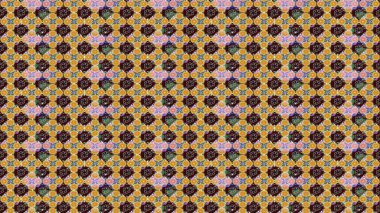 Kahverengi renkli çiçekler. Raster düz çiçek çizim deseni. Tasarım hediye paketi, tebrik kartları, posterler ve afiş tasarımı.