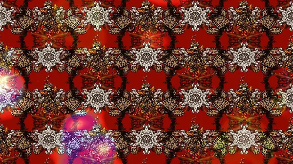 Güzel kumaş deseni. Bahar çiçekleriyle güzel bir çiçek deseni çizmişsin. Raster illüstrasyonu.