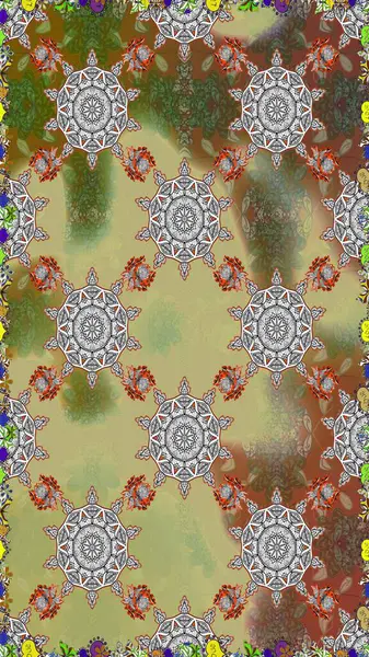 Güzel kumaş deseni. Hoş bir çiçek geçmişi var. Raster illüstrasyonu. Küçük bir çiçekte kusursuz desen.