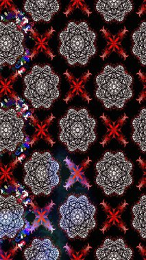 Çiçekli çiçek deseni, suluboya. Raster deseni. Süslü kumaş deseni.