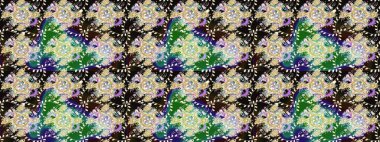 Raster deseni. Çiçekli çiçek deseni, suluboya. Küçük çiçekte güzel bir çiçek deseni..