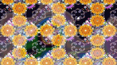 Raster Henna tarzı. Etnik Mandala havlusu. Taslak süsleme izi. Tebrik kartı geçmişi, boyama kitabı, arkaplan ve tekstil için kullanılabilir. Sınır Hindistan çiçek desenli paisley patentli.