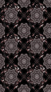 Şekil verilmiş çiçeklerle eskiz deseni. Süslü zentangle çizim dokusu, soyut çiçeklerle süslenmiş. Çiçek deseni duvar kağıdı, şablon dolguları ve web sayfası arkaplanı için kullanılabilir.