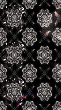 Elle boyanmış suluboya resim çizimleri, çiçekler ve bitkiler. Siyah renkte çiçekler.