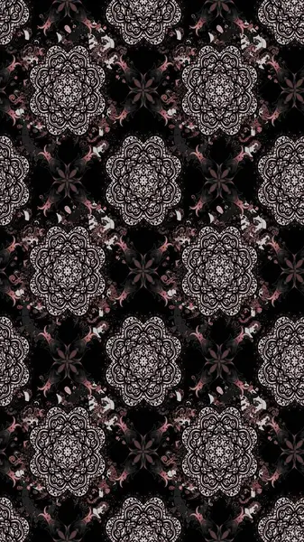 Şekil verilmiş çiçeklerle eskiz deseni. Süslü zentangle çizim dokusu, soyut çiçeklerle süslenmiş. Çiçek deseni duvar kağıdı, şablon dolguları ve web sayfası arkaplanı için kullanılabilir.