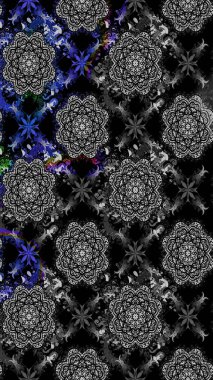 Gömlek, arka plan modelini çiz. Tropik çiçekler. Siyah renkte çiçekler.