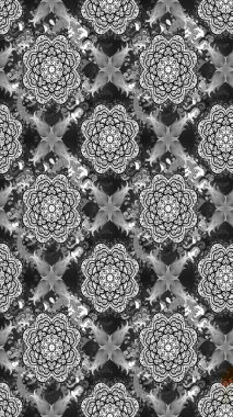 Raster Illustrasyon 'daki Çiçek Deseni' nin son moda çizimi. Gri renkli çiçekler. Renkli Yaz Temalı eskiz kalıbı. Düz Çiçek Elementleri Tasarımı.