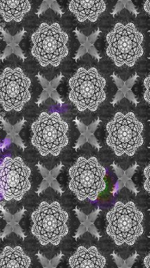 Sketch Floral Pattern in Raster illustration. Fancy fabric pattern. Colour Spring Theme sketch pattern Background. Flat Flower Elements Design.