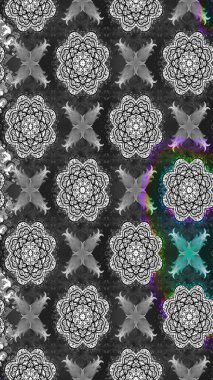 Raster illüstrasyonundaki çiçek desenli çizim. Gri renkli çiçekler. Renkli Yaz Temalı eskiz kalıbı. Düz Çiçek Elementleri Tasarımı.