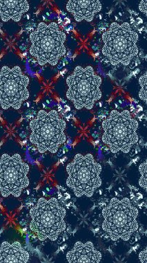 Çiçekli çiçek deseni, suluboya. Raster deseni. Küçük çiçekte güzel bir çiçek deseni..