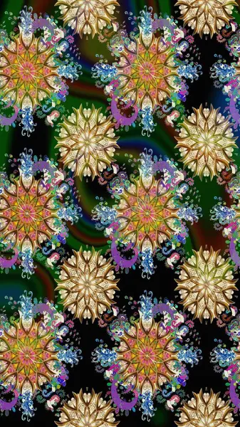 Çiçekli bej çizim deseni. Raster çiçek izi. Klasik taslak çizimi.