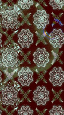 Çiçekli karalama şeklinde Raster çiçek deseni. Yumuşak, bahar çiçekli arka plan. Kahverengi renkte çiçekler.