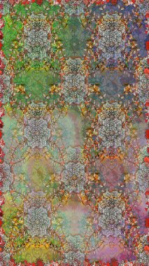 Tekrar eden çiçek arkaplanı, zarif gri ve kahverengi çiçek duvar kağıdı. Çiçek desenleri gri ve kahverengi renklerde, el yapımı papatyalar, papatyalar.