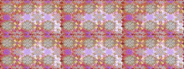Sarma, tekstil ve duvar kâğıdı için kusursuz çiçek arkaplanı. Klasik çiçek desenli. Yumuşak pamuk tasarımı. Raster 'ın taze dokusu. Yumuşak kiremit.