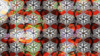 Gri renkli etnik çiçekli zarif eskiz deseni. Raster Çiçek İllüstrasyonu güzel tekstil..