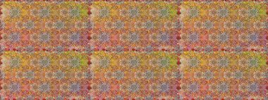 Kahverengi ve bej renkli çiçekler. Çiçekli karalama şeklinde Raster çiçek deseni. Nazik, narin çiçek arkaplanı.