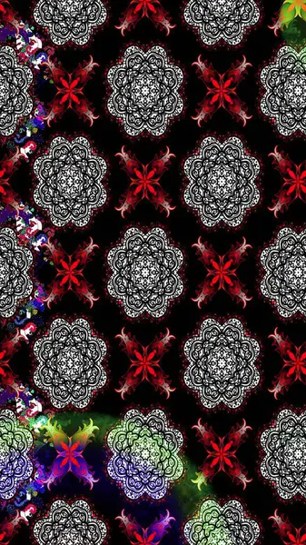 Sevimli çiçek raster deseni. Siyah renkli çiçekler. Renkli Bahar Teması eskiz kalıbı. Düz Çiçek Elementleri Tasarımı.