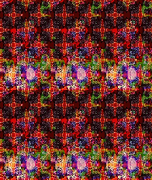 Tony 'nin kumaş kalıbını çiz. Raster illüstrasyonu. Modaya uygun kumaş deseni. Küçük çiçekte sevimli çiçek deseni var..