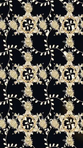 Siyah renkte güzel çiçekler, suluboya desenli, duvar kağıdı, kart ya da kumaş için fayanslı eskizler. Raster..