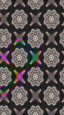 Eskiz arkaplan modeli. Gri yapraklı yabani çiçekler. Suluboya, elle çizilmiş. Raster illüstrasyonu.