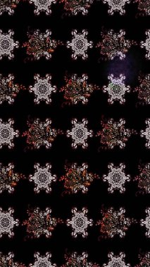 Sevimli çiçek raster deseni. Siyah renkli çiçekler. Sketch Colour Spring Theme eskiz kalıbı. Düz Çiçek Elementleri Tasarımı.