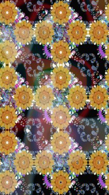 Karalama çiçekleri çizim kalıbı. Sanat, çiçeklere ilham verir ve arka plan bırakır. Kahverengi el çizimi. Raster deseni.